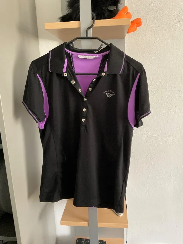 Daily Sports Damen Poloshirt Schwarz Gr. 40/L Sport 3