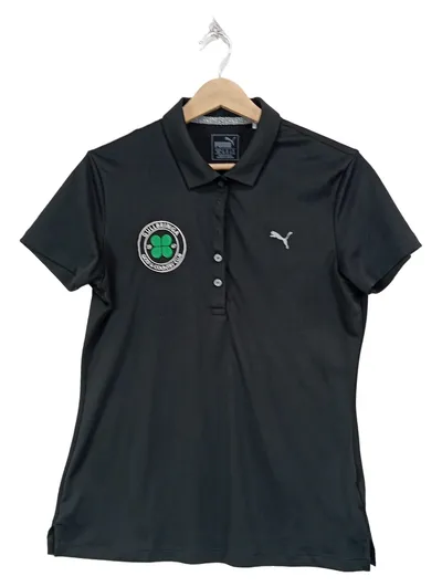 Puma Damen Golf Poloshirt Schwarz Gr. M (38) Sportlich