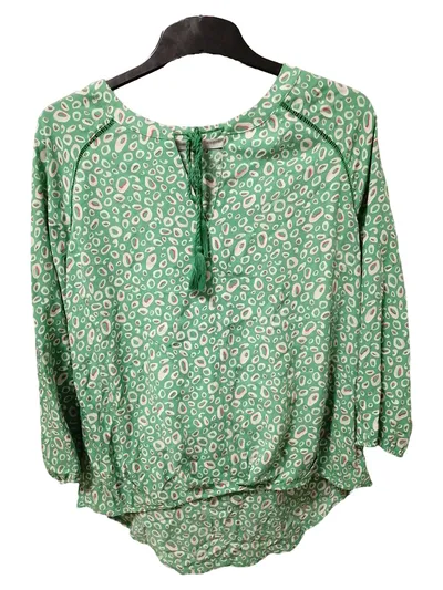 Betty & Co Damen Bluse Gr. 36 Grün Leopardenmuster Viskose 3/4-Arm