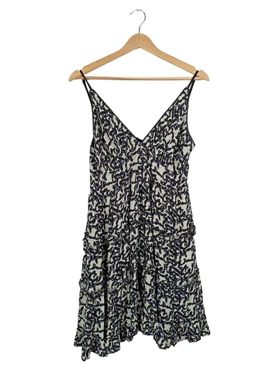 Goa Paris Damen Sommerkleid Blumenmuster Gr. 40 Boho Rüschen