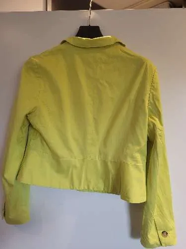 Daniel Hechter Damen Blazer Gr. 46 Gelb Baumwolle Business Jacke