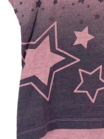 YIGGA Mädchen T-Shirt Gr. 146/152 Rosa Sterne Farbverlauf Kurzarm
