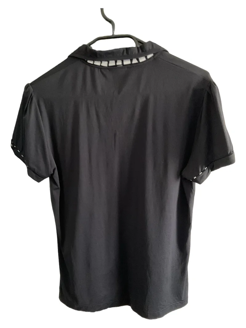 Chervò Damen Poloshirt Blau Gr. 42/XL Sport Kurzarm Logo 2
