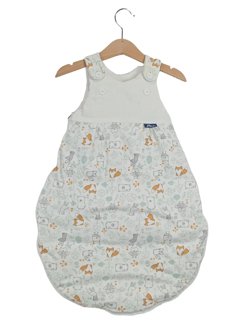 ALVI Baby Schlafsack Tiermotiv Mehrfarbig Größe 56/62 Kinderschlafsack 1
