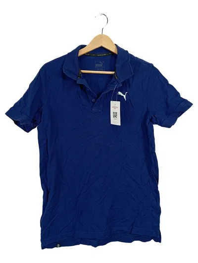 PUMA Herren Poloshirt Gr. 44/S Blau Sportlich Keeps You Dry