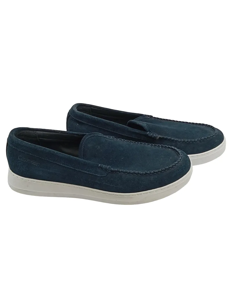 Calvin Klein Herren Slipper Loafer Wildleder Blau Gr. 43 Slip-On 1