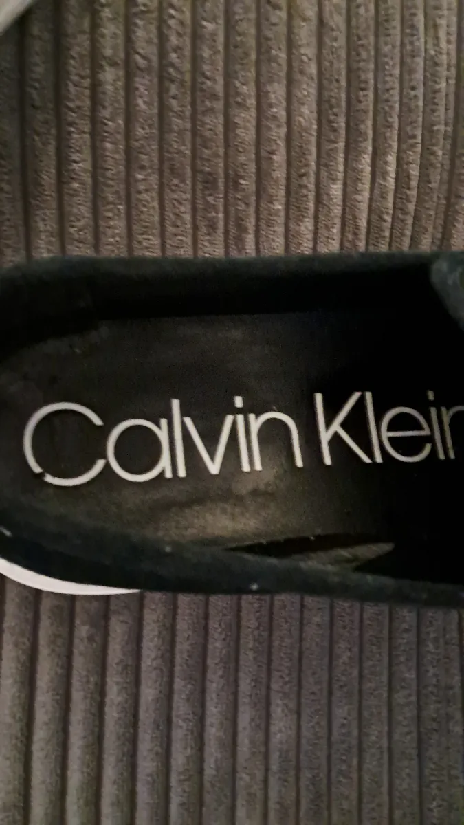 Calvin Klein Herren Slipper Loafer Wildleder Blau Gr. 43 Slip-On 4