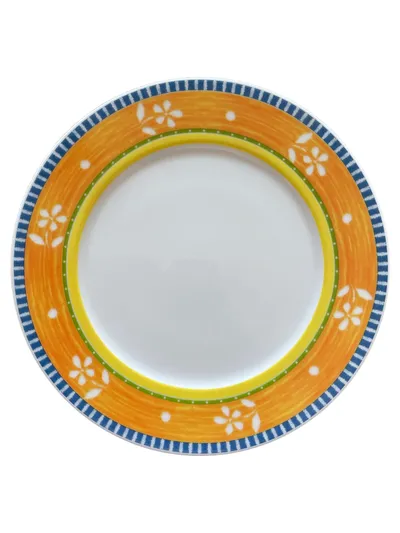 Botticelli Essteller Porzellan Blumenmuster Mehrfarbig 20 cm Alltag