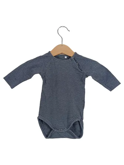 NAME IT Baby Body Langarm gestreift Gr. 56 Blau
