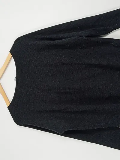 Street One Damen Pullover Schwarz Gr. 36/S Langarm Basic Viskose