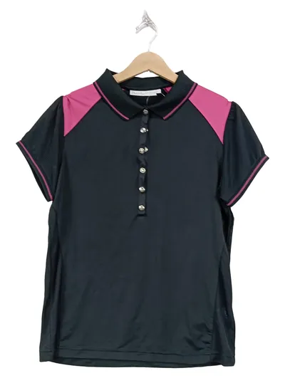 Daily Sports Damen Poloshirt Schwarz Sportlich Einheitsgröße