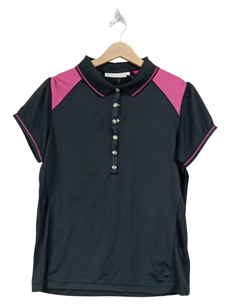 Daily Sports Damen Poloshirt Schwarz Sportlich Einheitsgröße 1