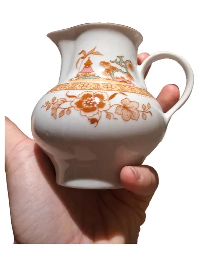 Graf von Henneberg Porzellan Milchkännchen Chinoiserie DDR Vintage