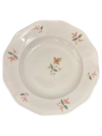 Eschenbach Bavaria Porzellan Suppenteller Blumendekor Vintage 24cm