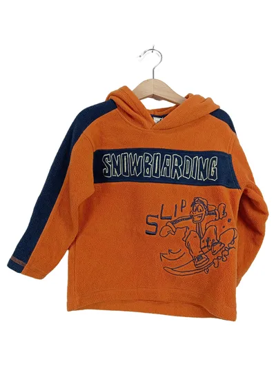 Palomino Kinder Kapuzenpullover Fleece Snowboarding Gr. 98 Orange