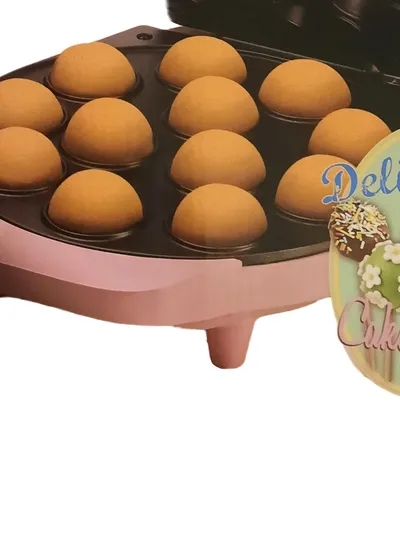 Bestron CPM12 Cake Pop Ständer Rosa Kunststoff Retro Backgerät für 12