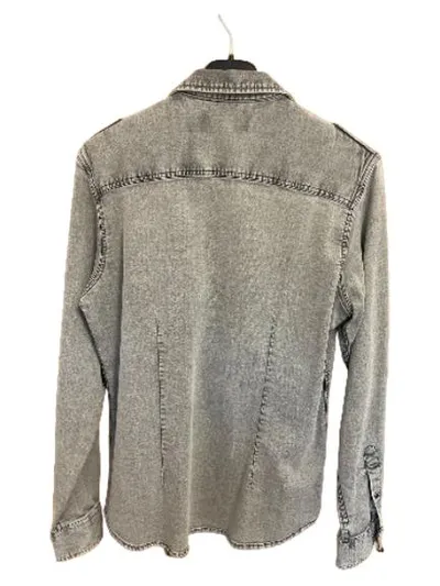 URBNDIST Herren Freizeithemd Gr. M Grau Baumwolle Urban Style