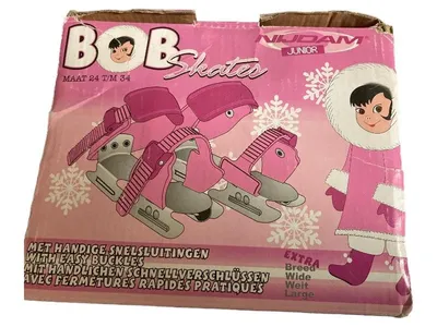 Nijdam Bob Skates Junior Schlittschuhe Kinder Rosa Gr. 24