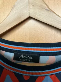 Aniston Selected Damen Shirt Pullover Rauten Muster Geometrisch Bunt Gr. 44 XXL 4