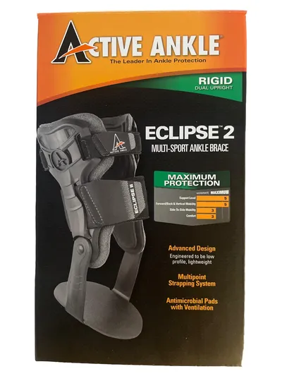 Active Ankle Eclipse 2 Fußgelenk Bandage Orthese Stütze Sport M Schwarz