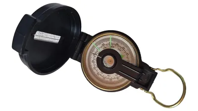 NUK Kompass Outdoor Wanderkompass Camping Survival Schwarz