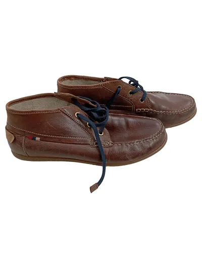 BAMA Herren Chukka Bootsschuhe Leder Braun Gr. 41 Maritim