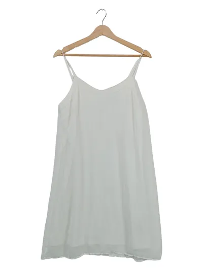 VERO MODA Damen Unterkleid Slipdress Weiß Gr. M Trägerkleid Basic