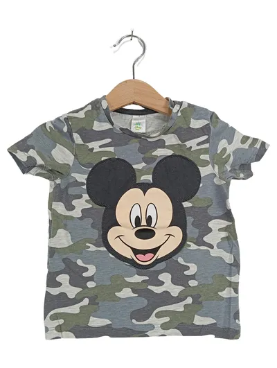 Disney Baby Mickey Maus T-Shirt Camouflage Gr. 92 Jungen Kurzarm