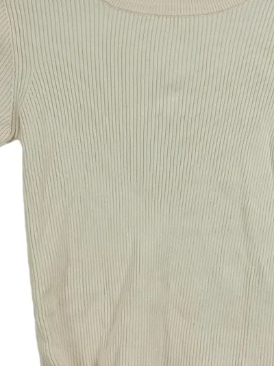 24colours Damen Pullover Langarm Rippstrick Beige Gr. 36/S Cropped