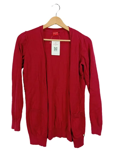 ZABAIONE Damen Strickjacke Rot Gr. 36/S Casual Langarm