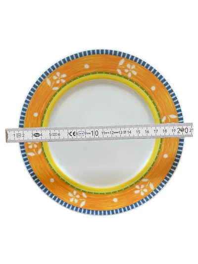 Botticelli Essteller Porzellan Blumenmuster Farbig 20 cm Alltag
