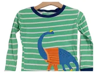Carter's Langarmshirt Jungen Gr. 98 3T Dino Motiv Gestreift Grün Baumwolle 2
