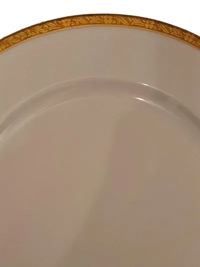 Eschenbach Kuchenteller Porzellan Klassisch Blumen Muster Beige 20cm