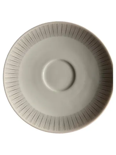 Thomas Porzellan Unterteller weiß gestreift 15 cm Klassisch