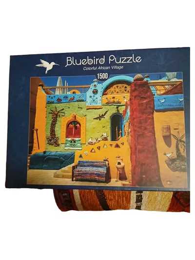 Bluebird Puzzle Colorful African Village 1500 Teile Afrikanisches Dorf