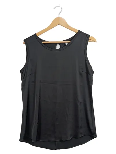 Imperial Damen Top Elegant Schwarz Gr. M Ärmellos Polyester