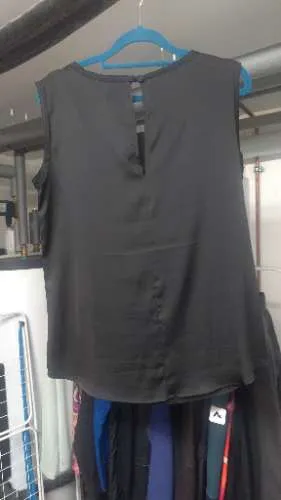 Imperial Damen Top Elegant Schwarz Gr. M Ärmellos Polyester