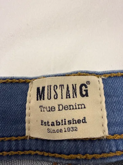 Mustang True Denim Jeans Shorts Herren Blau Gr. W34 L27 Freizeit