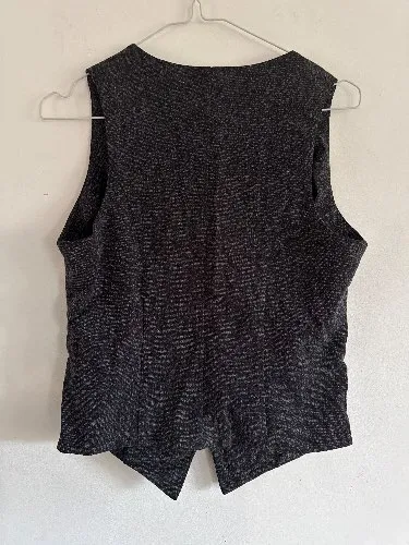 3 Suisses Collection Damen Anzugweste Gr. 36 Grau Meliert Business