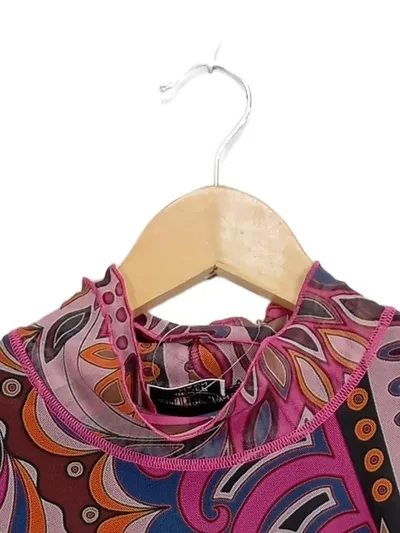 Sommermann Damen Bluse 38/M Langarm Mehrfarbig Abstrakt