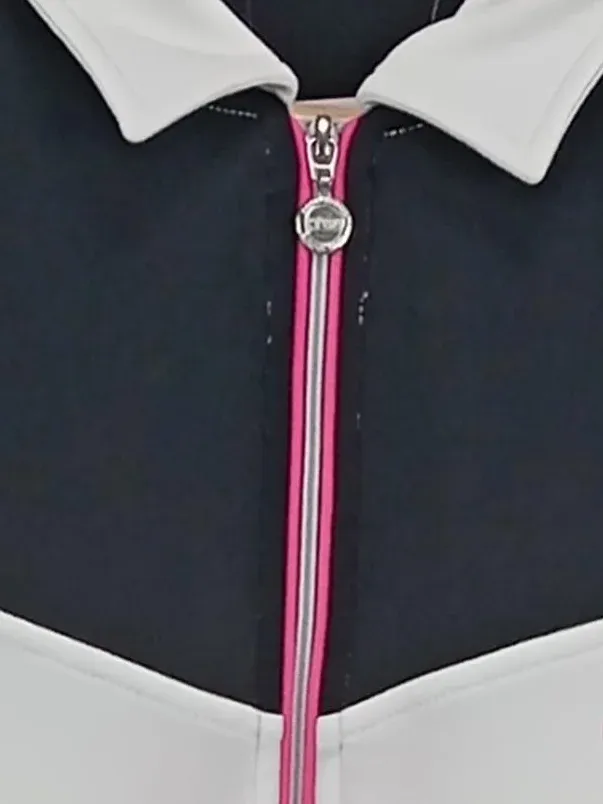 Daily Sports Damen Poloshirt Gr. 40;L Sportlich Mehrfarbig Reißverschluss 3