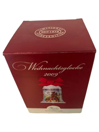 Hutschenreuther Weihnachtsglocke Island 2009 Porzellan weiß 8cm