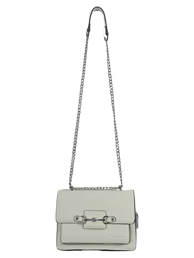 Nardini Damen Umhängetasche Weiß Kettenschulterriemen Modern Elegant