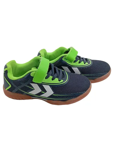 Hummel Kinder Sportschuhe Turnschuhe Gr. 31 Blau Grün Hallenschuhe