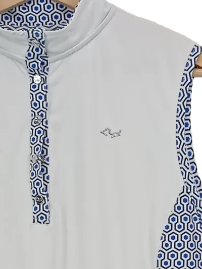 Röhnisch Damen Golf Shirt Ärmellos Gr. 40/L Weiß Sportlich