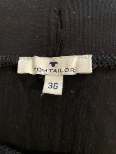 Tom Tailor Damen A-Linienrock Schwarz Gr. 36 Midirock Casual