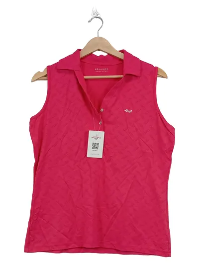 RÖHNISCH Damen Poloshirt ärmellos Gr. 40/L Pink Sportlich