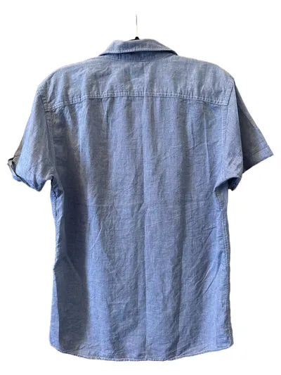 Jack&Jones Herren Kurzarmhemd L Blau Casual