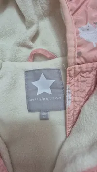 Bellybutton Schneeanzug Overall Winteranzug Mädchen Gr. 62 Rosa Bären Kapuze 6
