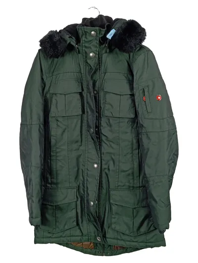 Wellensteyn Damen Parka Jacke Winterjacke Mantel Kapuze Fell Oliv Gr. 36/S